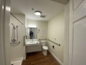 bathroom repainted after photo